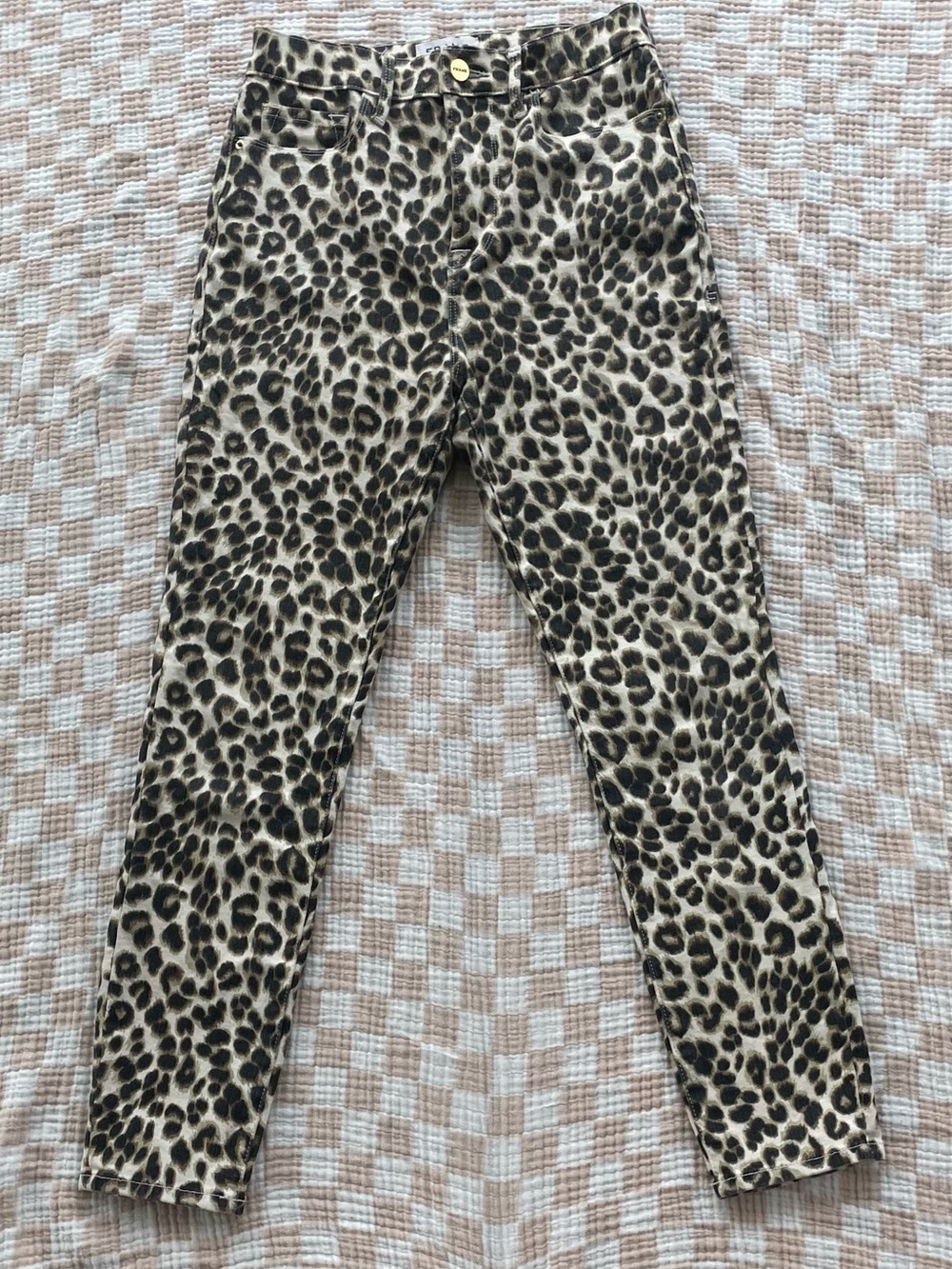 FRAME Denim Leopard Print Jeans Size 26 *EUC*